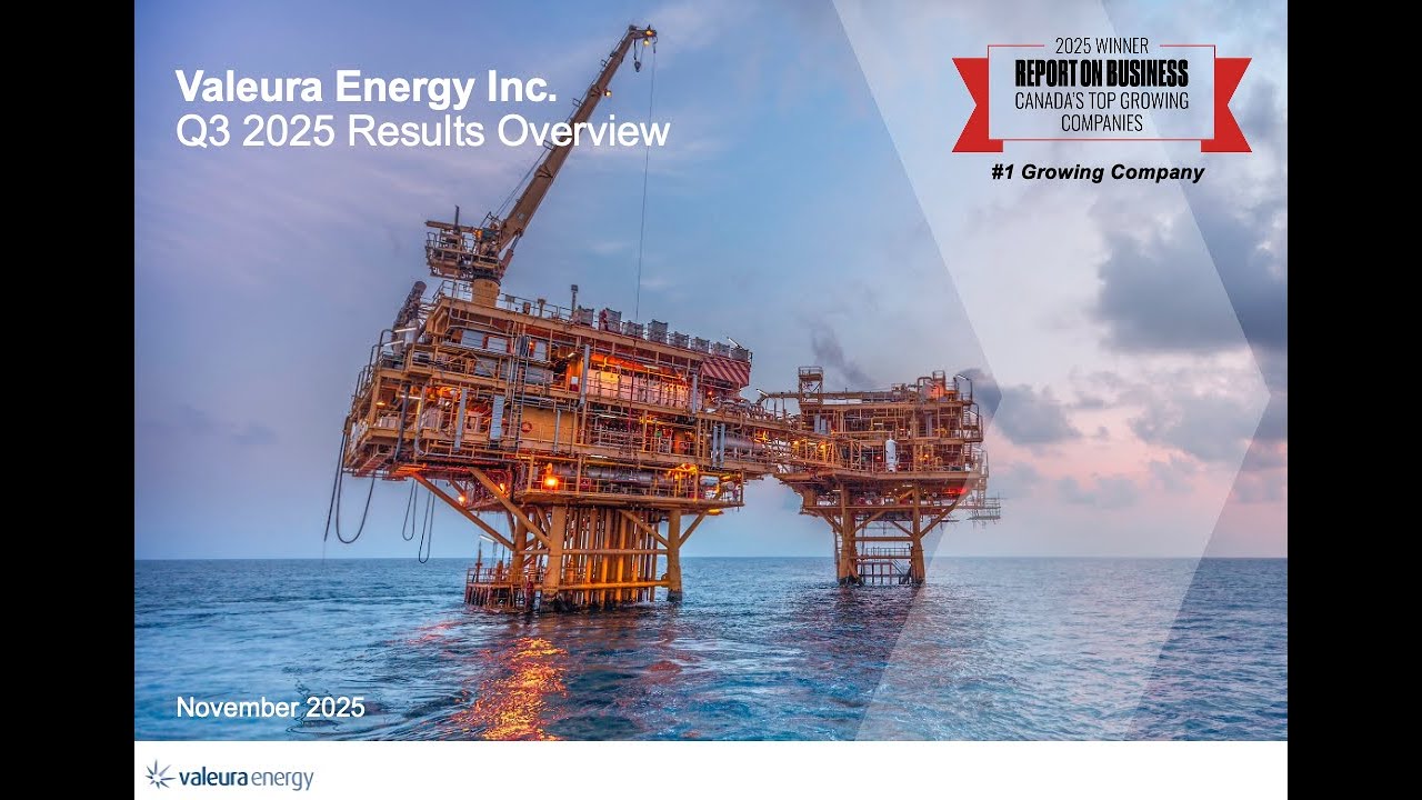 Valeura Energy Q3 2025 Webcast