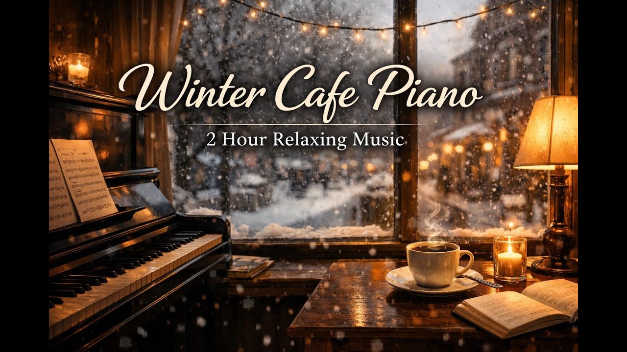 Winter Piano Music ❄️ | Calm Background Music for Study, Work & Relax | 2 Hours
