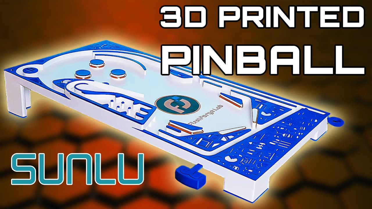 Я напечатал на 3D-принтере полнофункциональный автомат для игры в пинбол! #sunlu