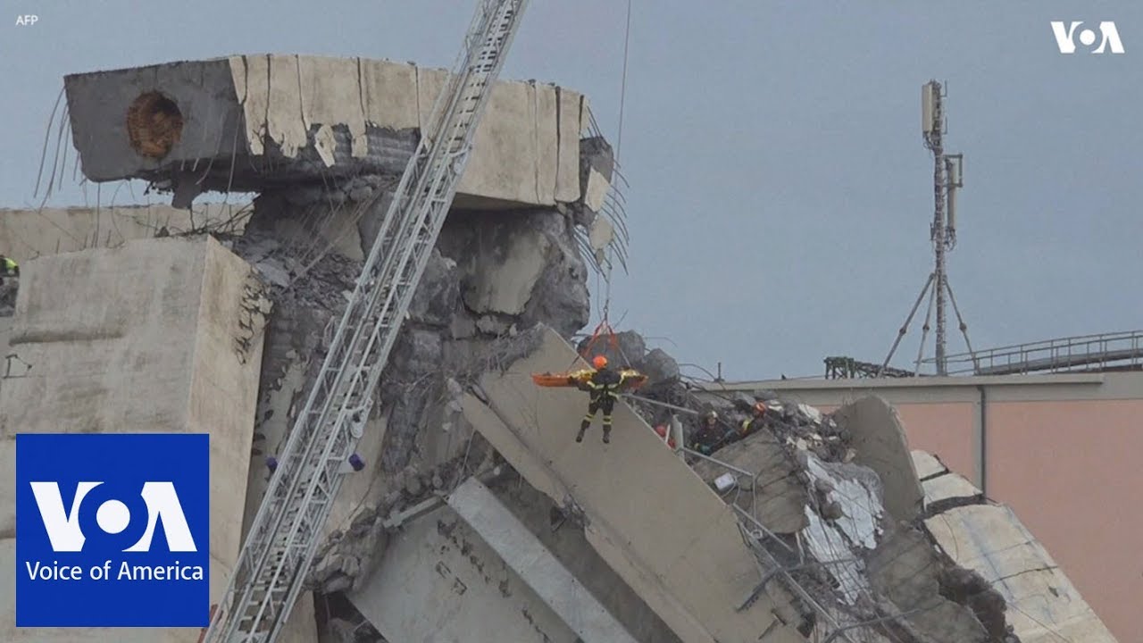 Dozens killed in motorway bridge collapse in Genoa, Italy