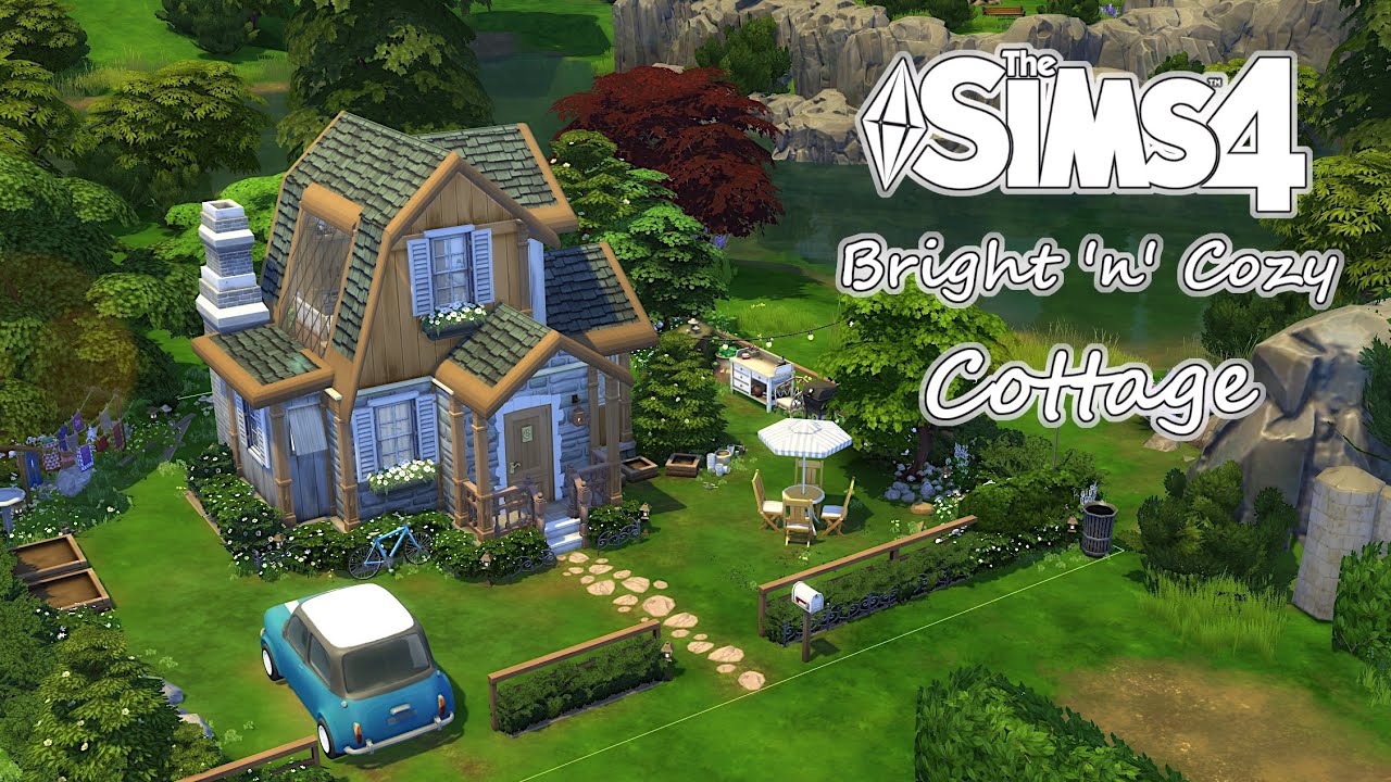 Old Meets New - Bright 'n' Cozy Cottage | The Sims 4 - Speed-Build [No CC]