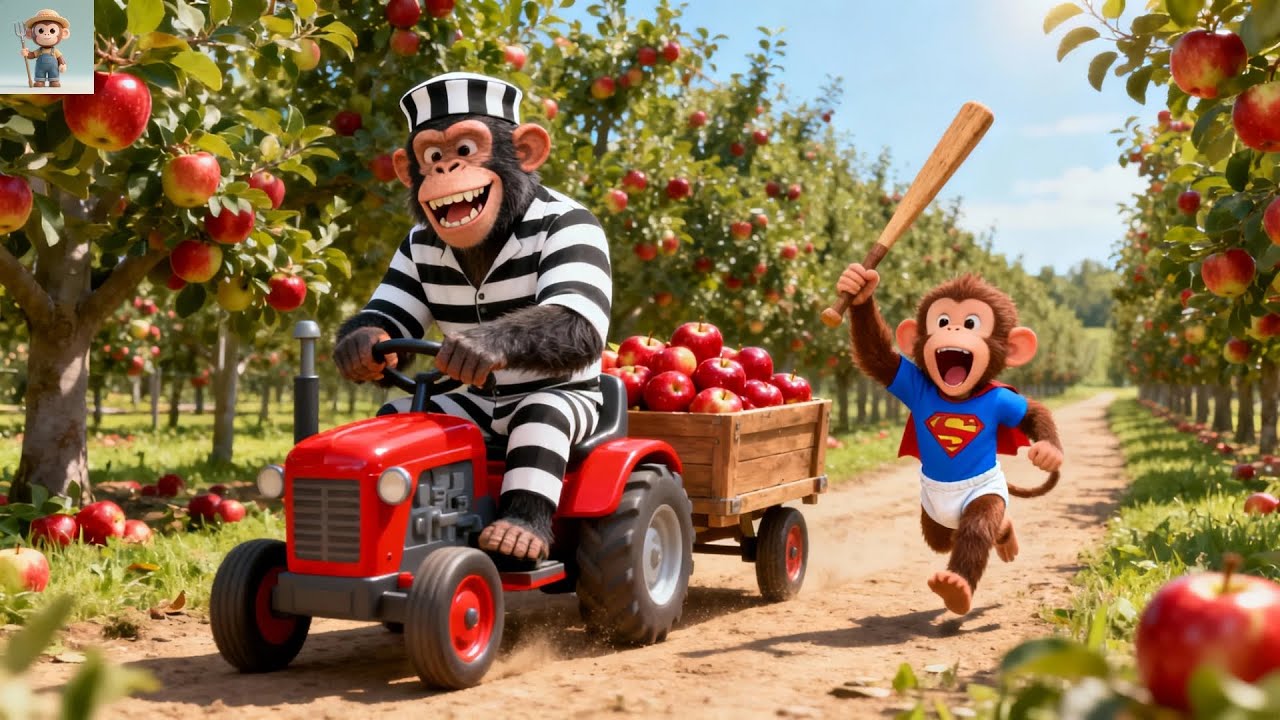 Monkey Farmer: From Apple Theft To Justice | Farm Work