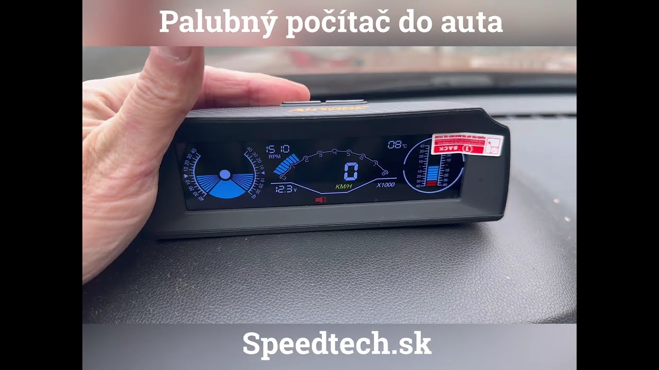 Palubný počítač 12/24V - displej 5,2