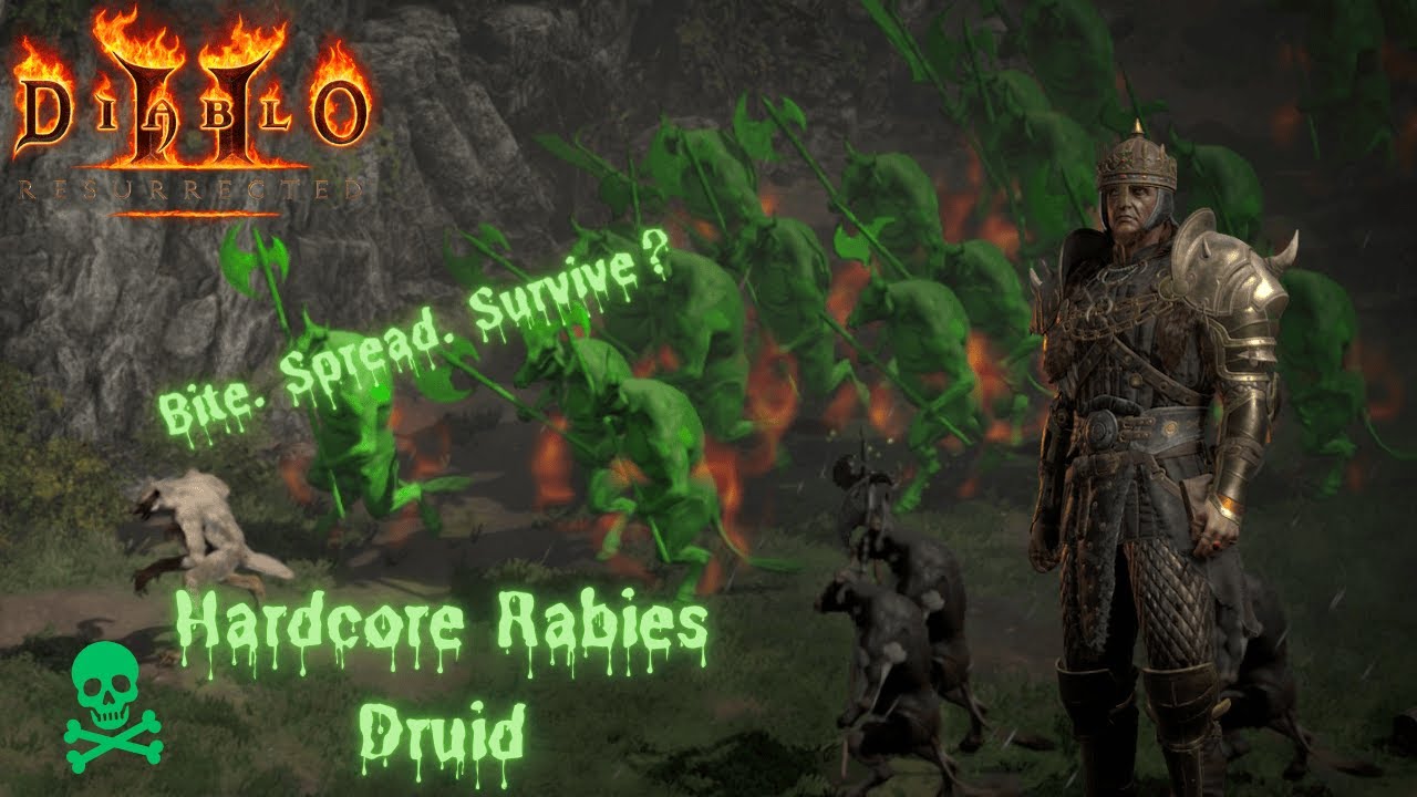 Spread the Plague or Get Wrecked Trying | D2R Hardcore Rabies Druid Challenge