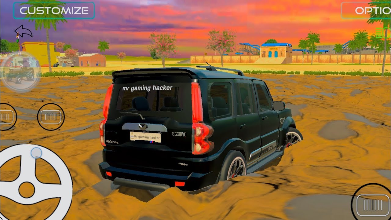 Black ghoda Scorpio s11stunt gameplay/ scorpio car stunt game/ black scorpio wala game play/ #game 