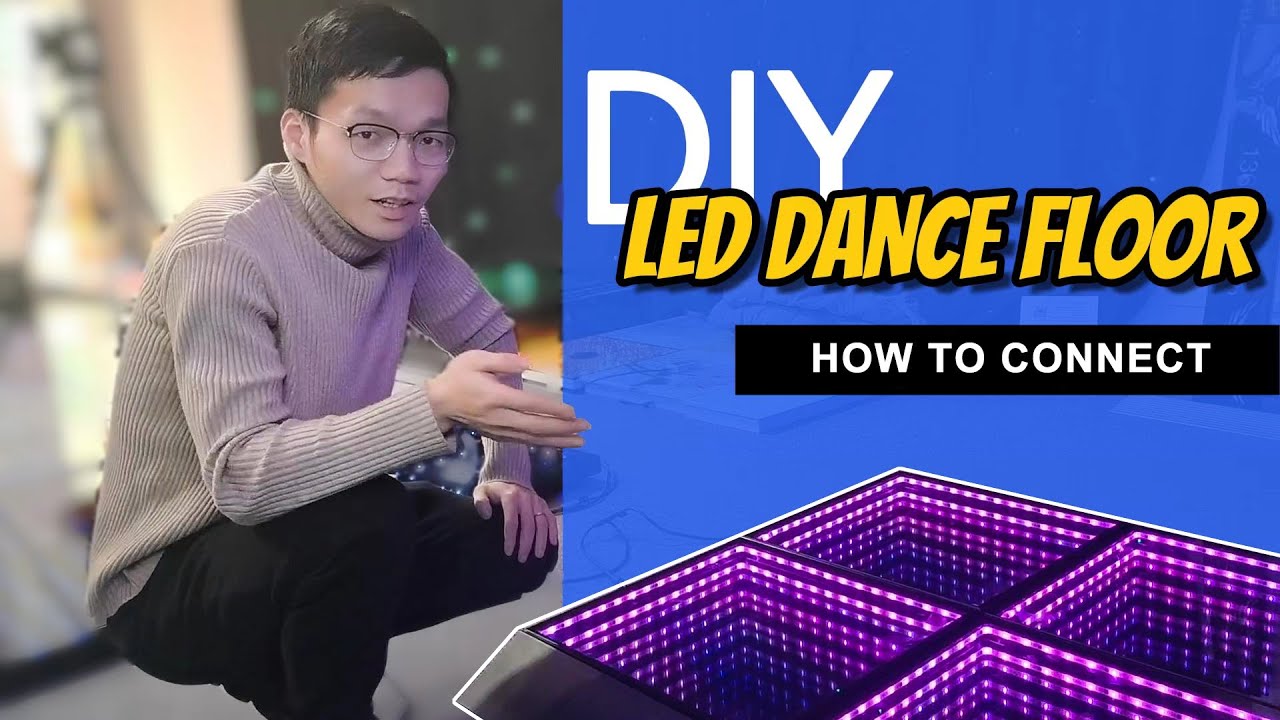 【LED Dance Floor】How to Connect LED Dance Floor? | Dance LED Floor Installation | LED DJ Floor DIY