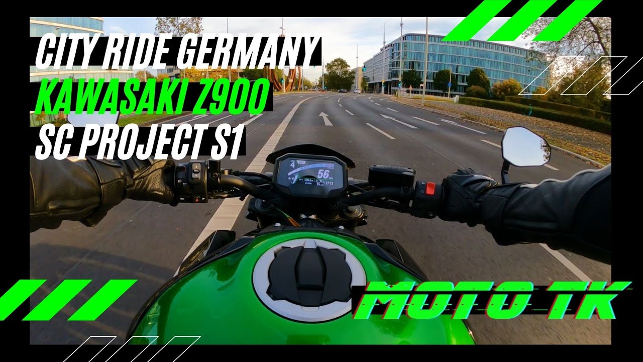 CITY RIDE GERMANY / KAWASAKI Z900 / SC-PROJECT S1 EXHAUST SOUND / MOTOTK [4K]
