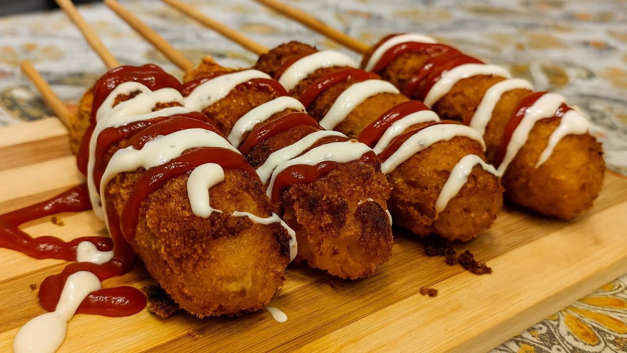 The CRUNCHIEST Homemade Corn Dogs – Easy Recipe!