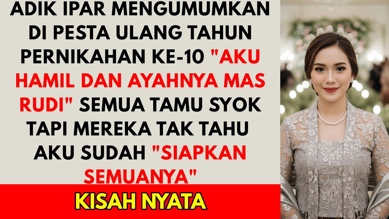 ADIK IPAR MENGAKU HAMIL ANAK SUAMIKU DI PESTA ULANG TAHUN PERNIKAHAN KE-10 - PEMB...