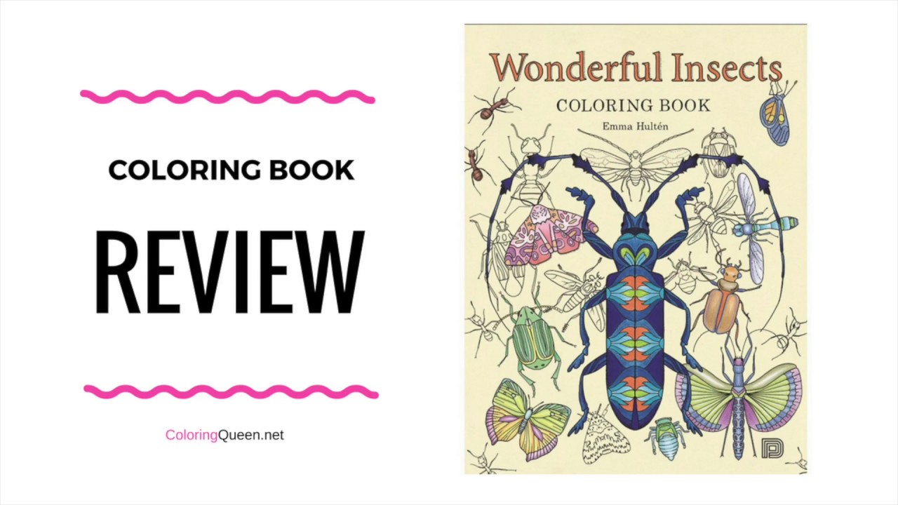 Wonderful Insects Coloring Book  - Emma Hulten
