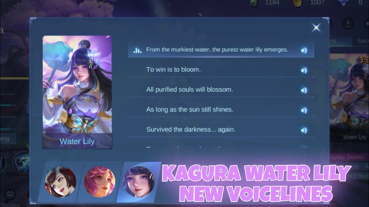 NEW KAGURA WATER LILY VOICELINES - Raymarcc