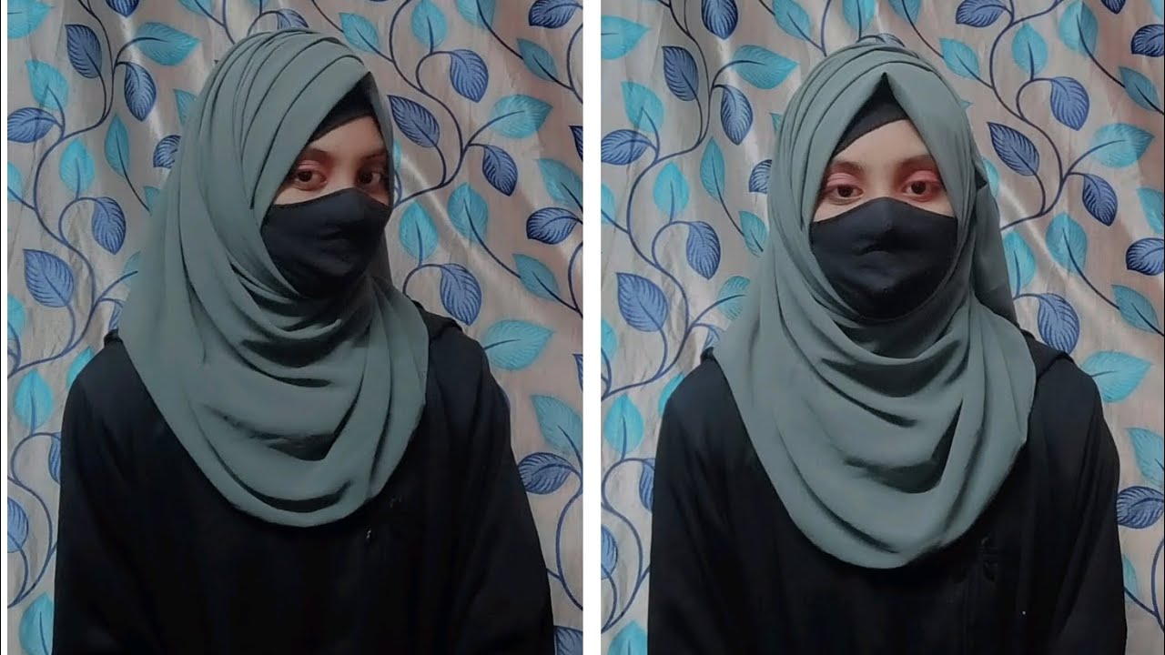 Beautiful One Side Layer Hijab Tutorial ✨#shortvideo #hijab #viral #trending #hijabstyle