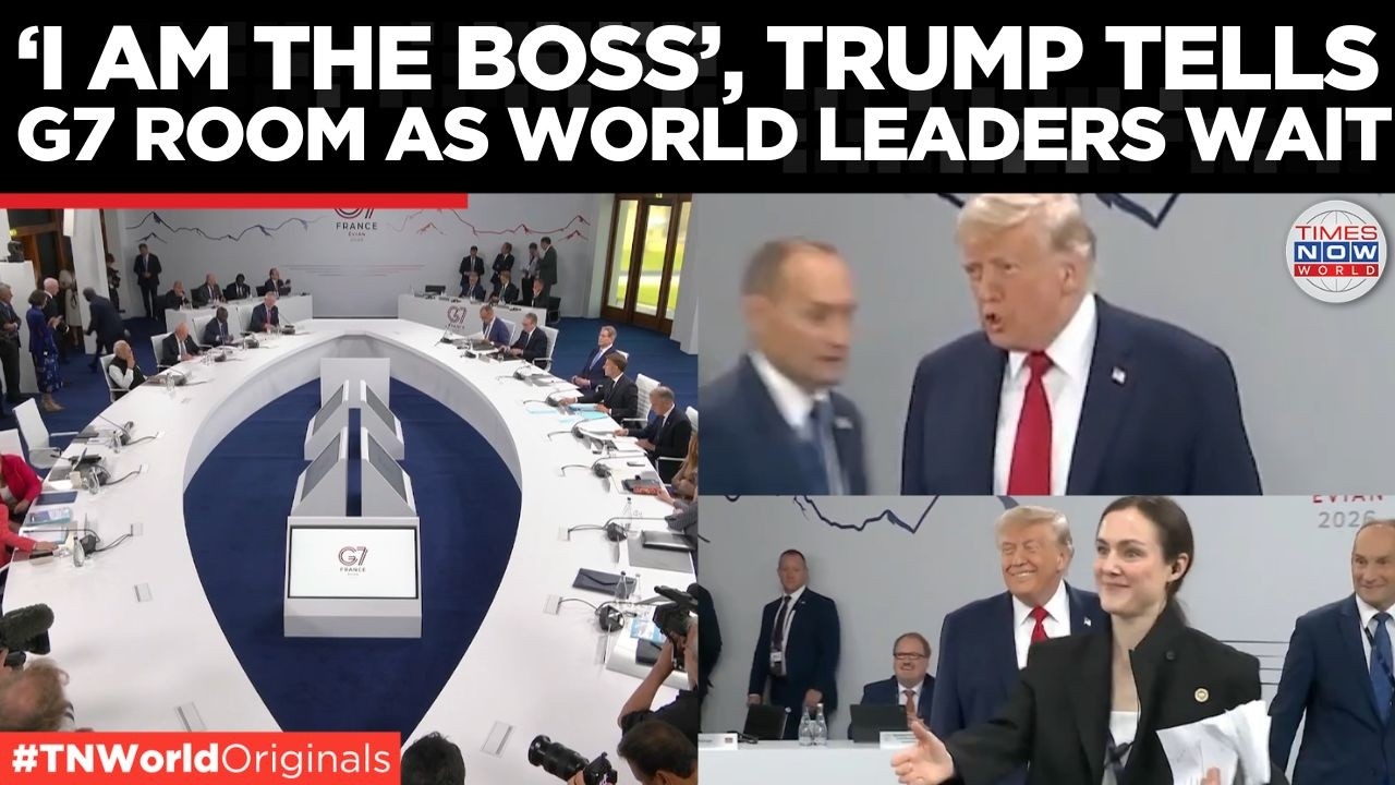 WATCH: 'I am the Boss', Trump Jokes With G7 Leaders As Macron Waits For Him To Start The Session
