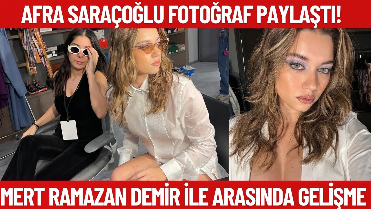 Важное событие в отношениях Афры Сарасоглу и Мерта Рамазана Демира! Афра Сарасоглу поделилась фотогр