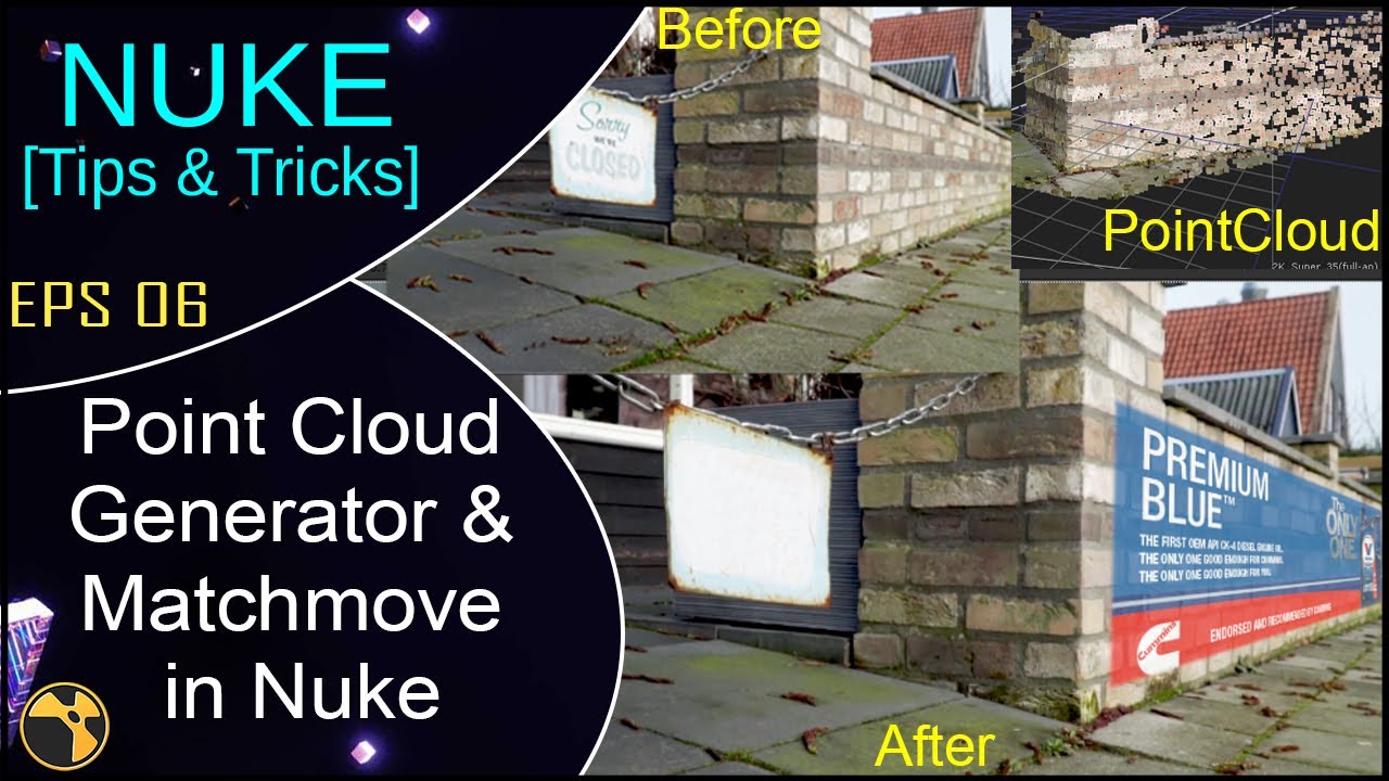 Nuke - Point Cloud Generator & Matchmove in Nuke [Tips&Tricks] EPS 06 || 3D Point Generator Tutorial