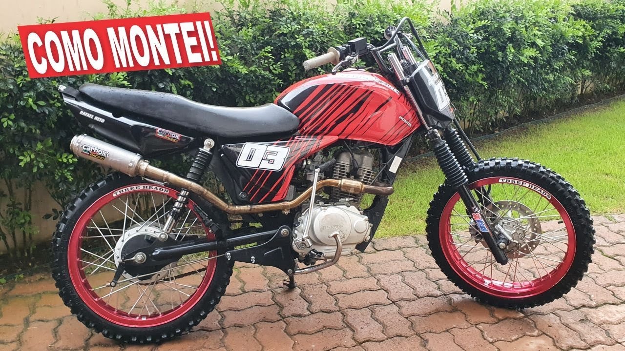 PROJETO CG150 DE TRILHA- (Todos os detalhes para você montar a sua!)