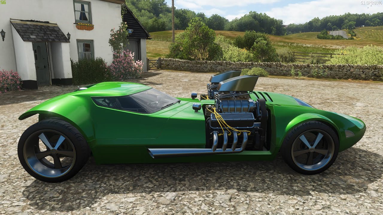 Forza Horizon 4 - 1969 HOT WHEELS Twin Mill - Car Show Speed Jump Crash Test . 1440p 60fps.