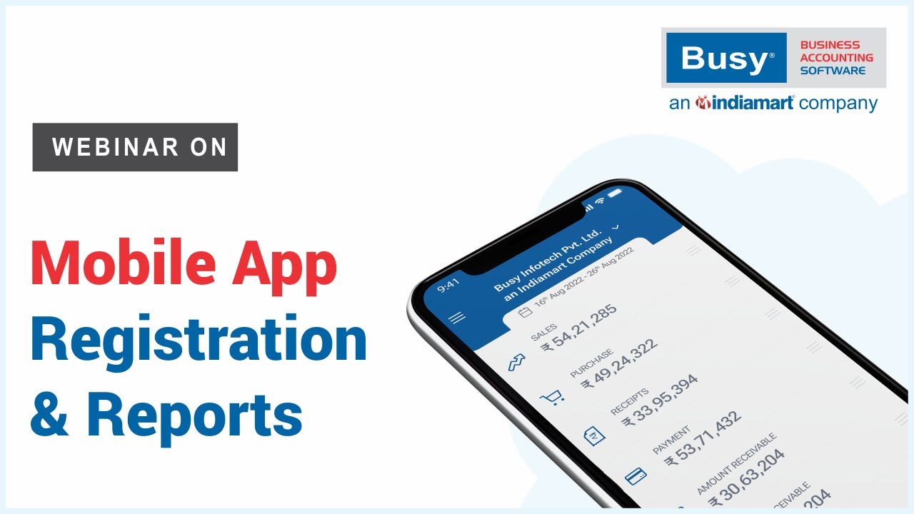 BUSY Mobile App Registration & Reports (Hindi)