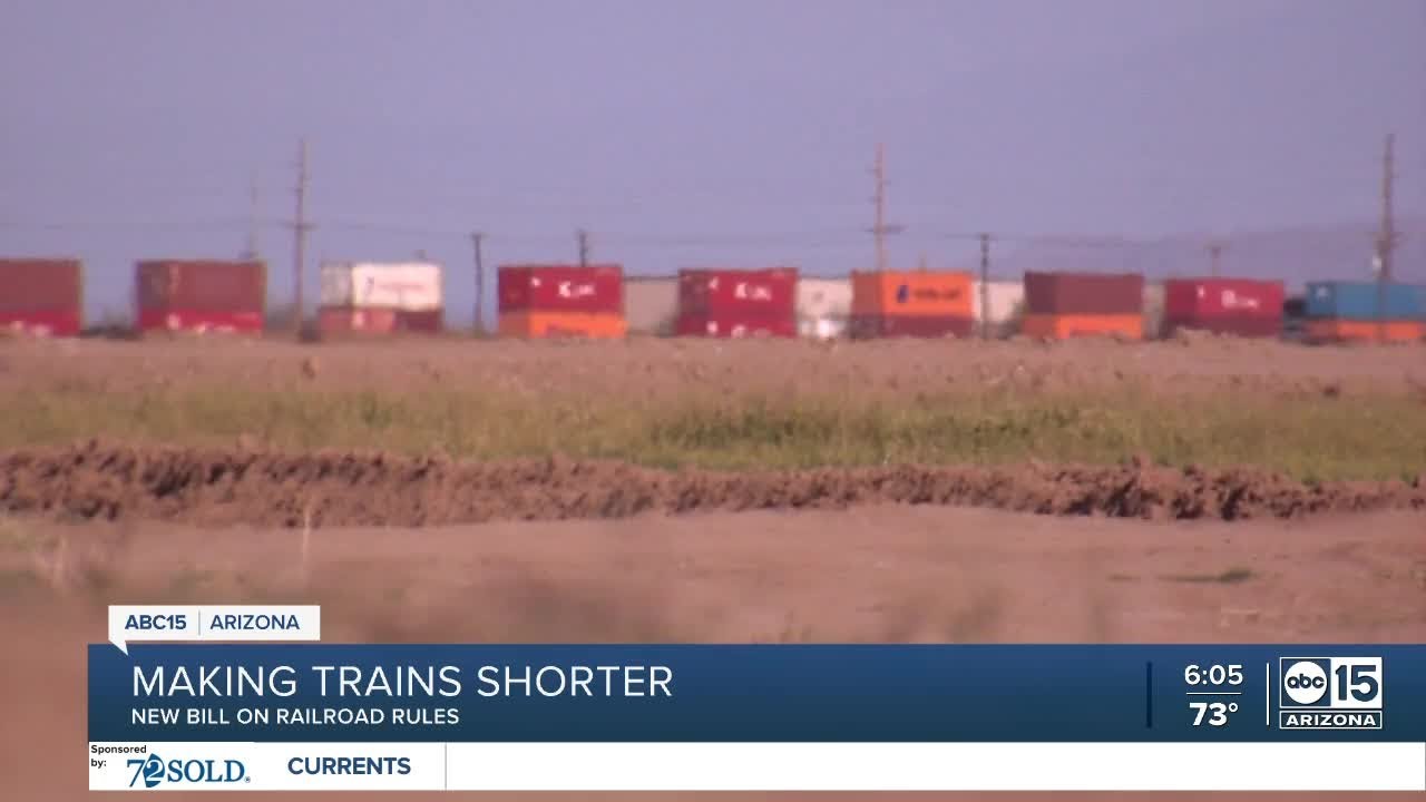 Bill to reduce length of freight trains in AZ over to safety concerns