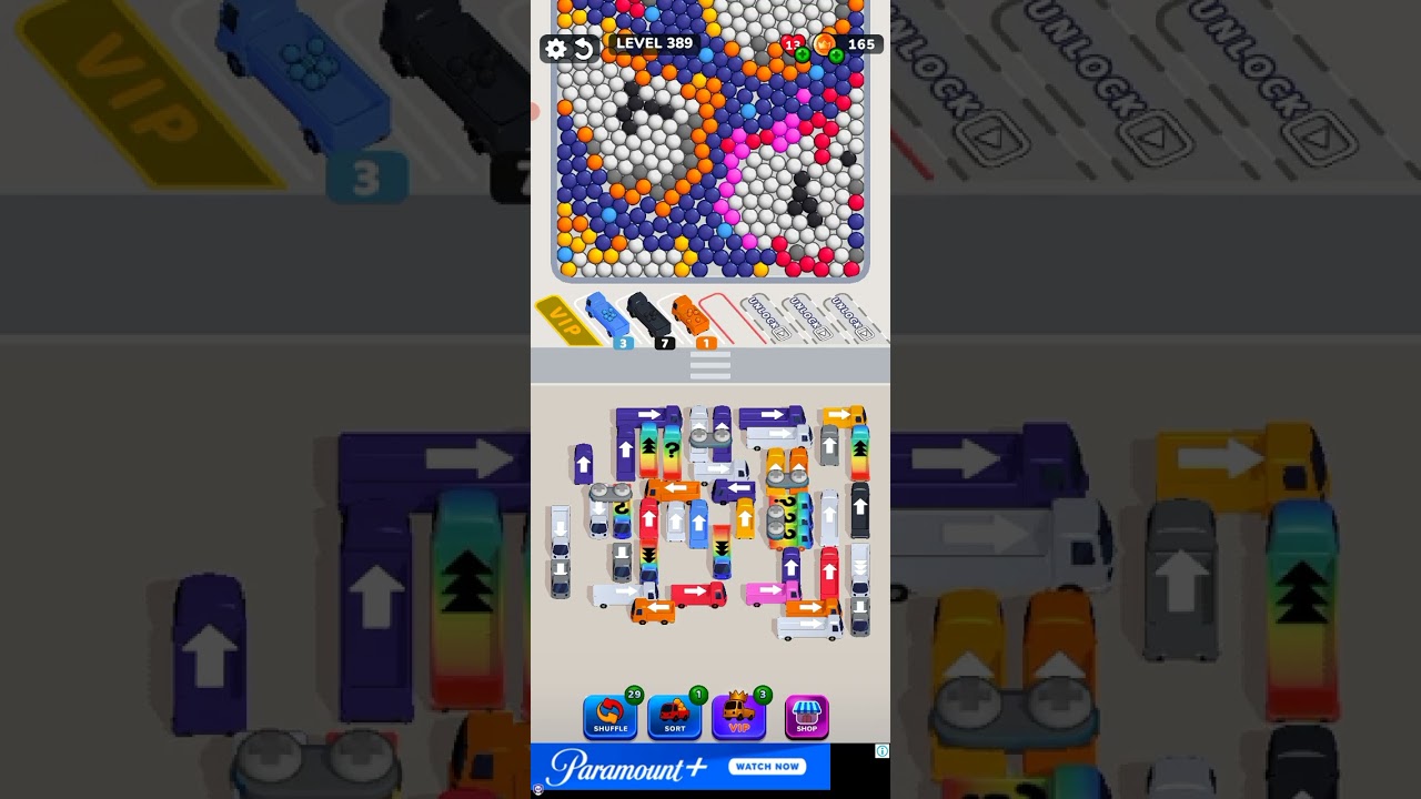 Bubble Bus 🚌: Parking Jam Puzzle Game level 389
