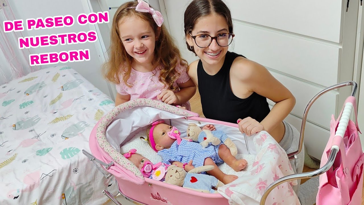 Menuda sorpresa se lleva Valentina cuando Nicole la deja pasear a sus reborn más pequeñitos