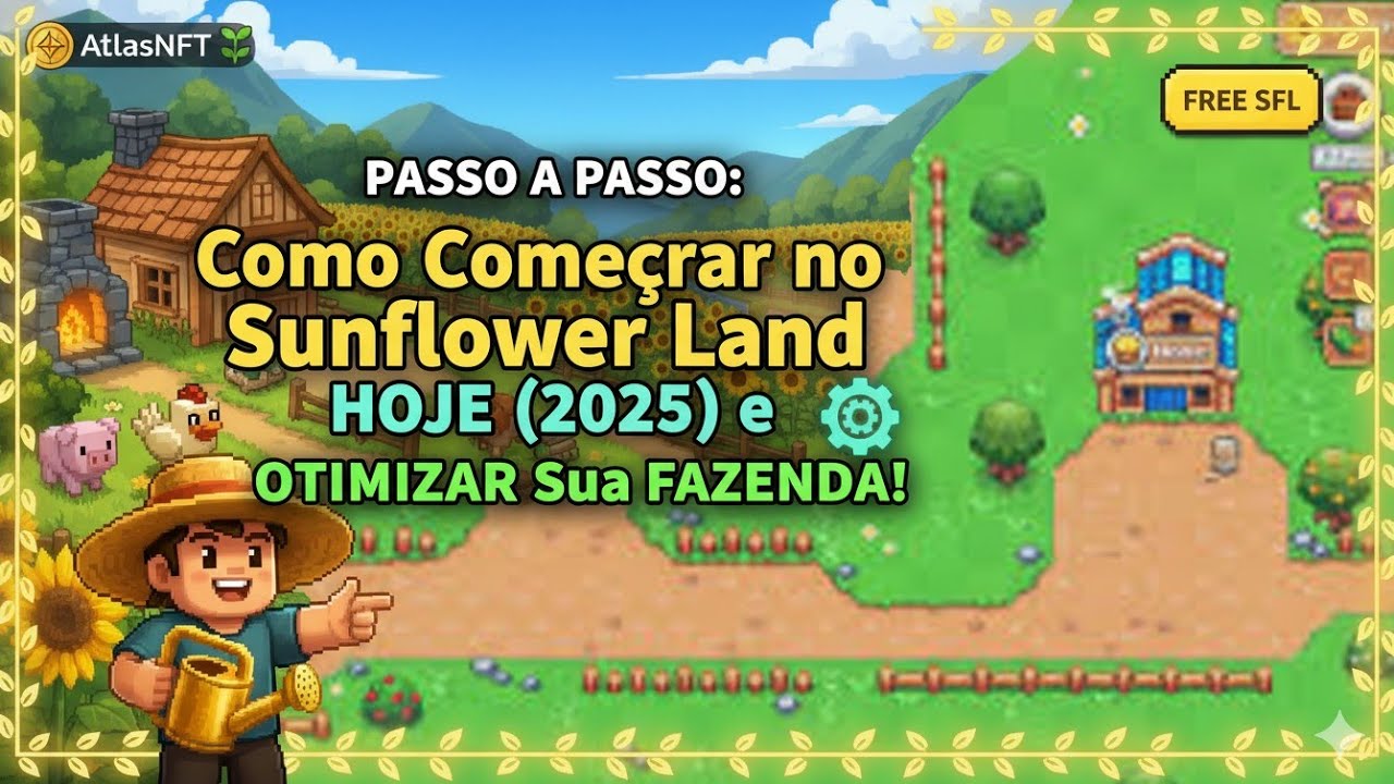 PASSO a PASSO: Como Começar no Sunflower Land HOJE (2025) e OTIMIZAR Sua FAZENDA!