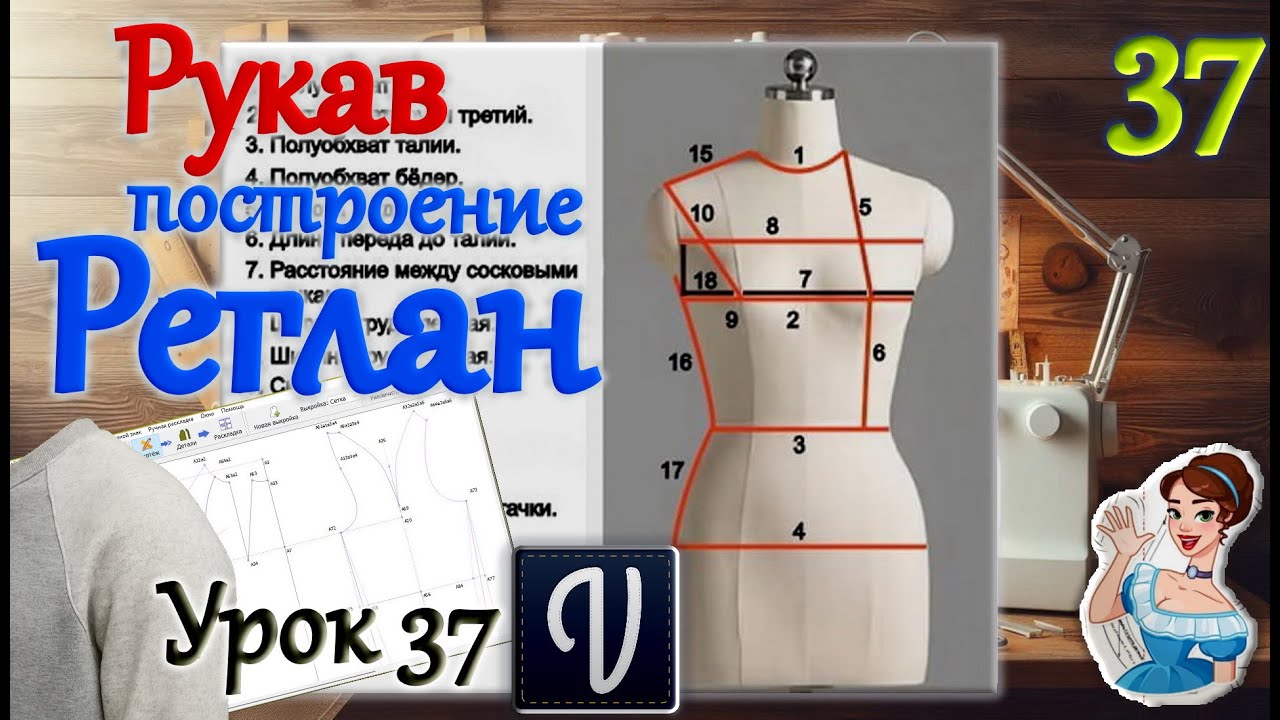 Рукав Реглан. В программе 