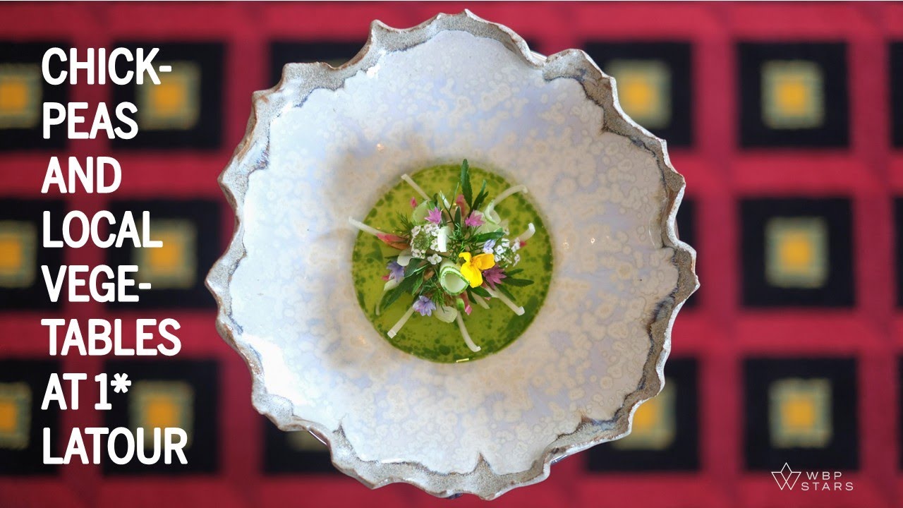 Kenny Friederichs prepares 'Vegetables from The Wijdehorst', almonds & pepper at 1-star Latour