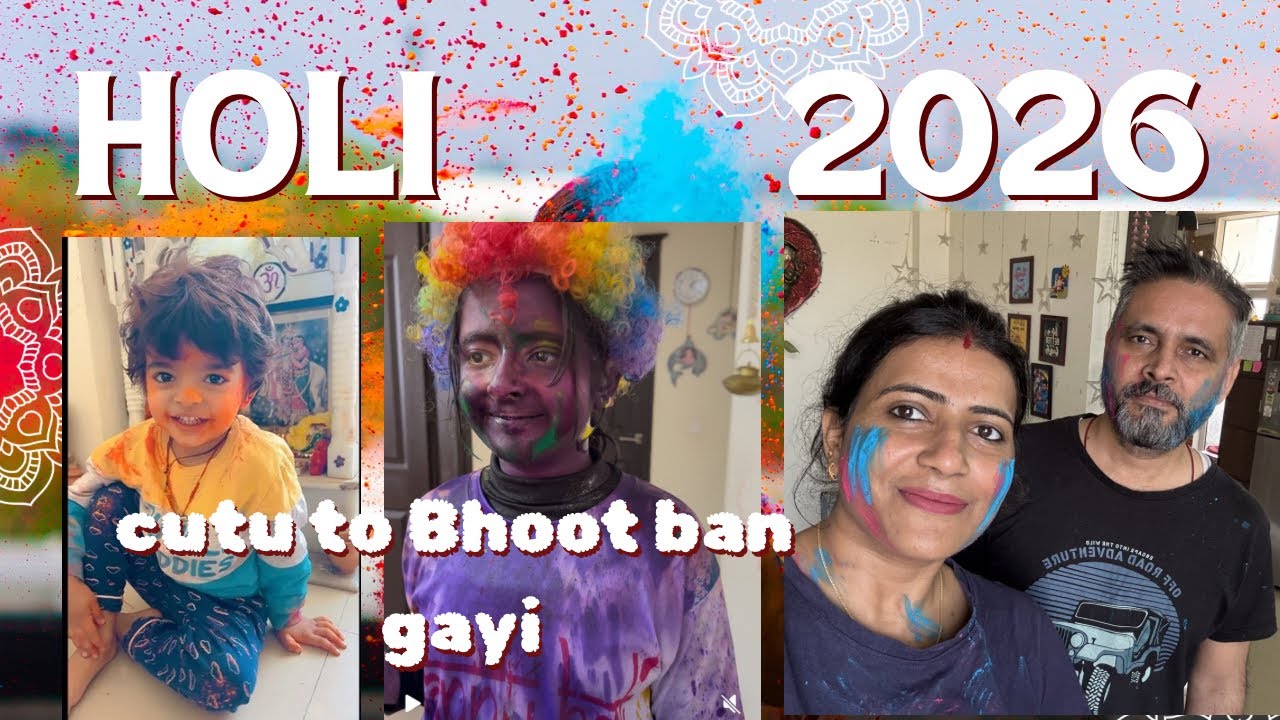 Family ke saath best Holi #2026 #holi2026 #holifun 