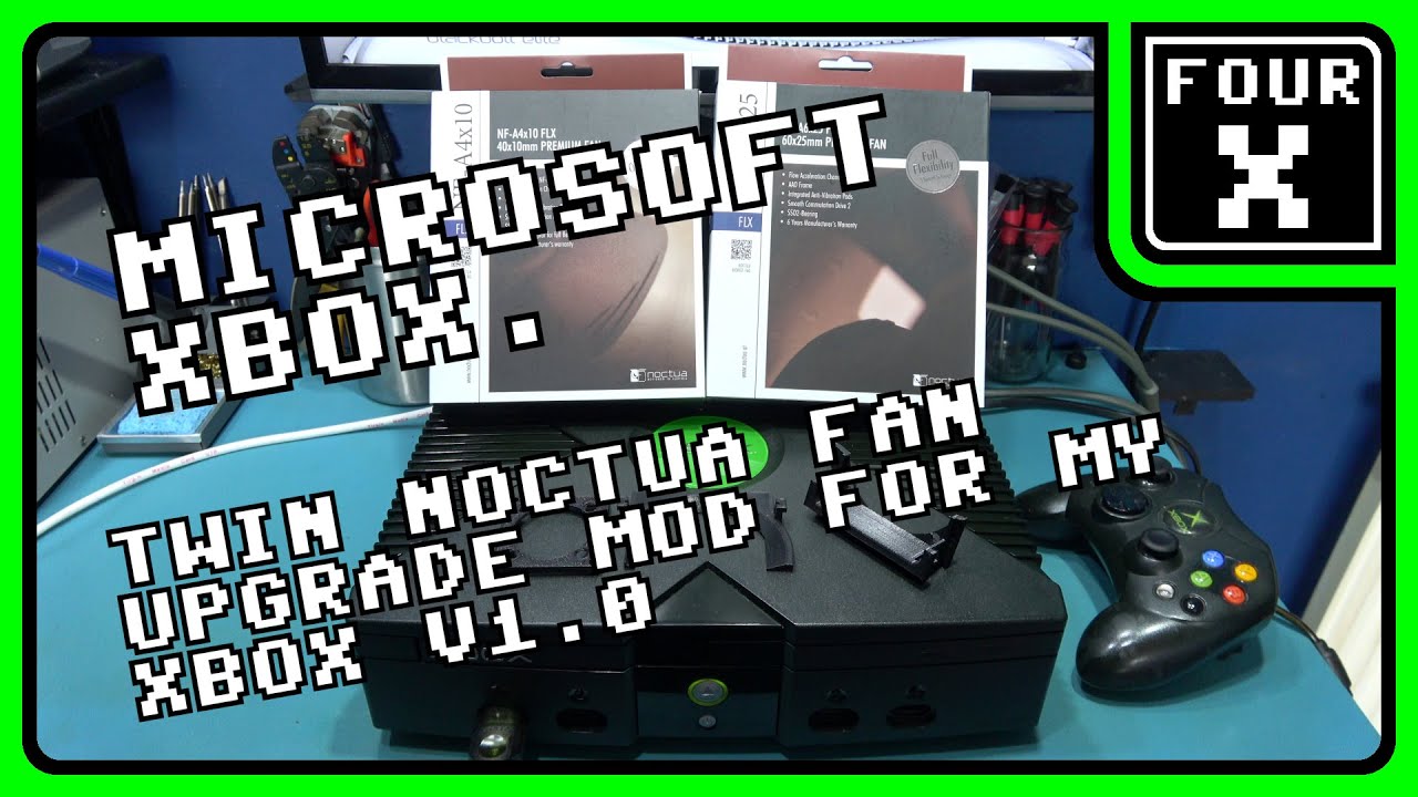 Microsoft Xbox - Twin Noctua Fan Upgrade Mod for my Xbox v1.0.