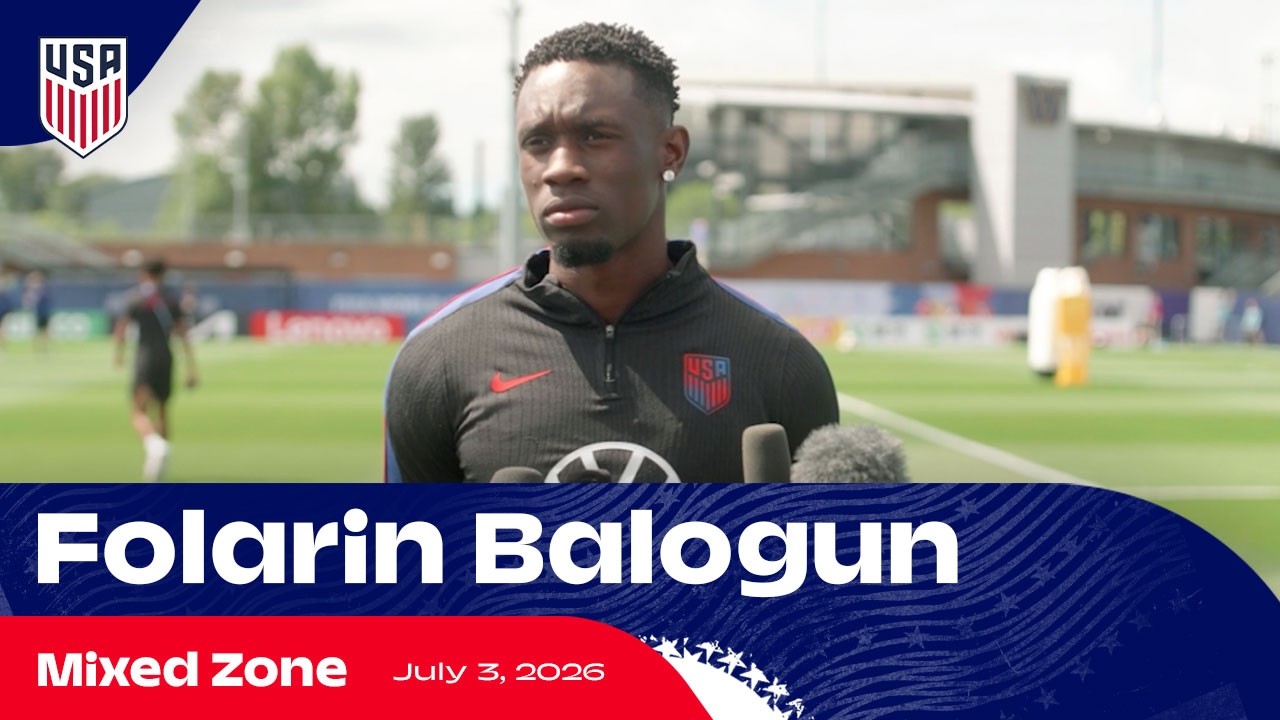 Folarin Balogun on Red Card, Belgium & LeBron's Support | Mixed Zone | 2026 FIFA World Cup