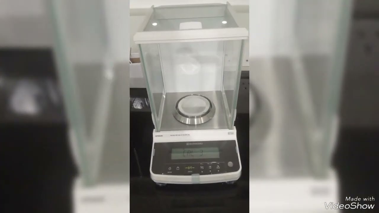 How to Calibrate & Reset Shimadzu ATX224R  Calibration of Analytical Balance