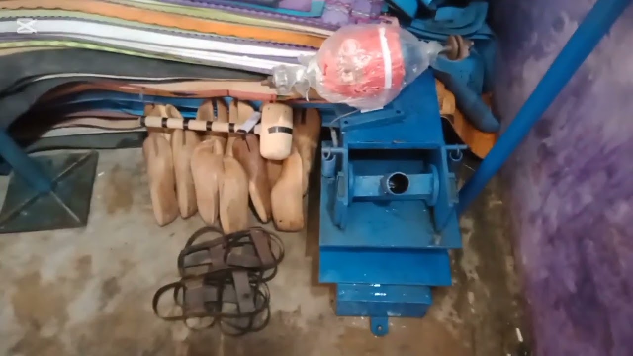 Slipper making machine row materyal available in karachi...03428113782
