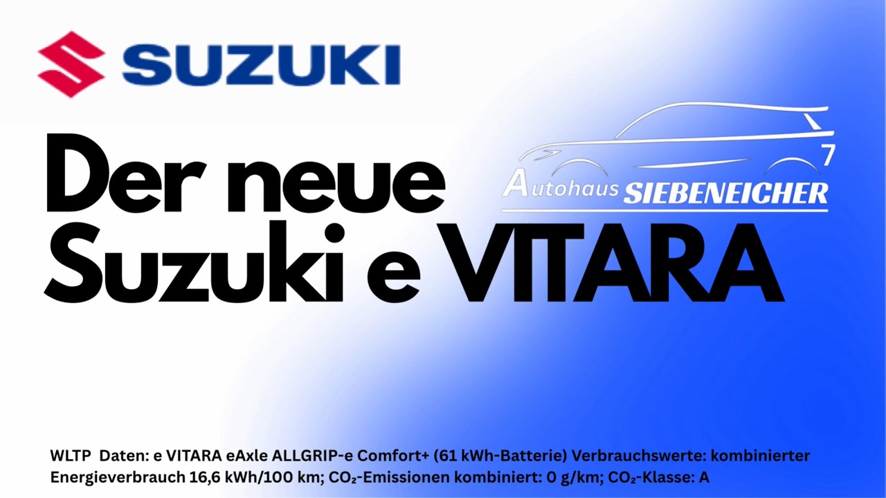 Der neue Suzuki e-Vitara.