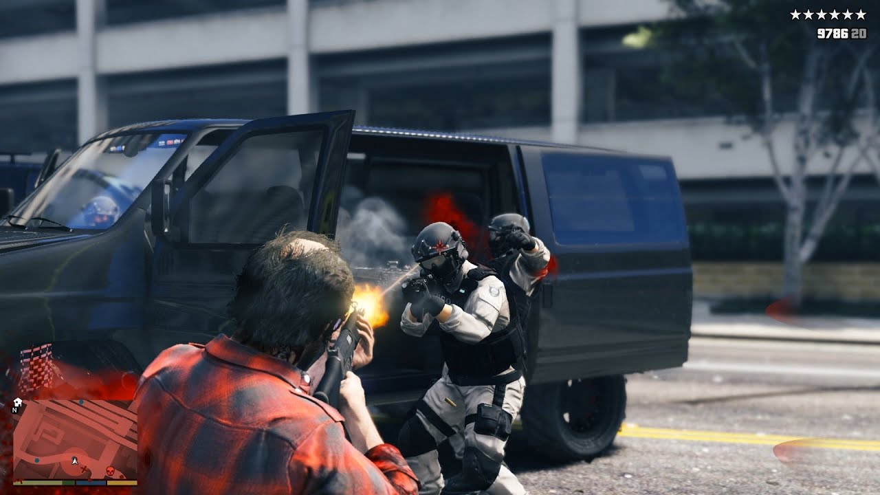 GTA V Trevor Has Crazy 10 Star Escape [R.D.E. 4.1.2]