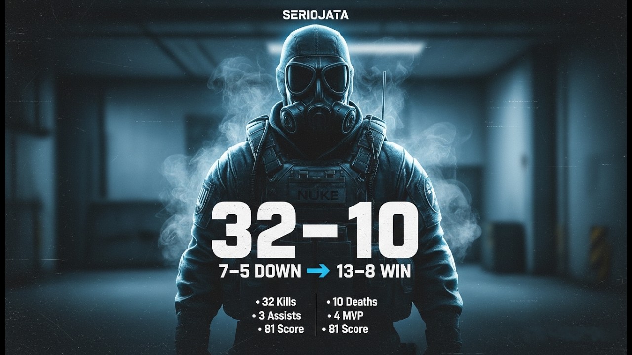 Seriojata 32 KILLS ON NUKE! ☢️ UNSTOPPABLE CS2 Performance