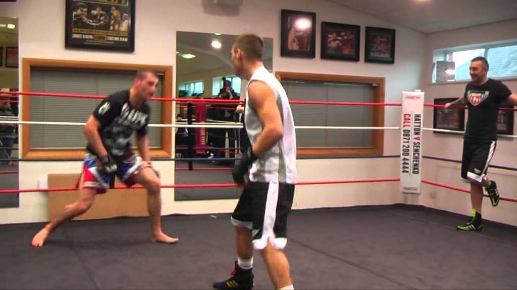 Ryan Burnett and Paul Sass test each other's reflexes