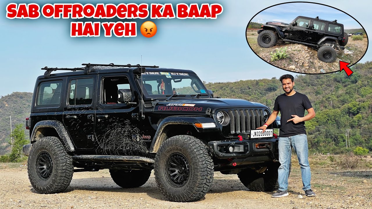 India's first Rubicon with manually adjustable suspension 😱| Iski takkar ki aur koi gaadi nahi