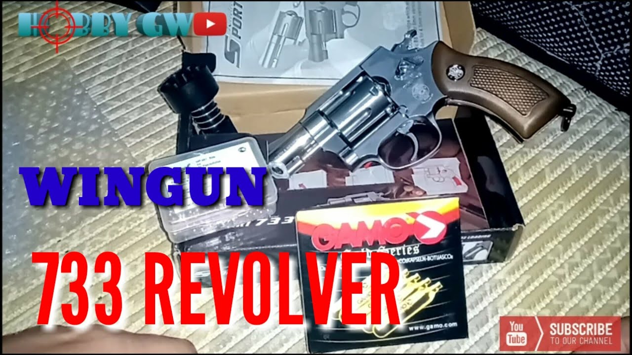 REVIEW AIRSOFT AIRGUN WINGUN 733 REVOLVER