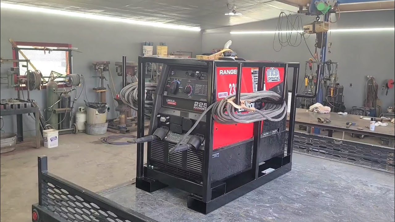 Building a skid for a jobsite welding machine