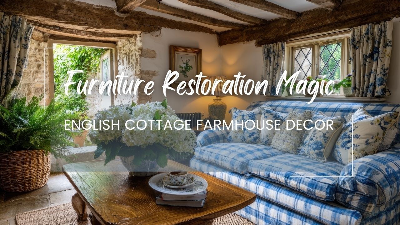 Home Makeover Ideas: English Cottage Farmhouse Decor & Antique Furniture Restoration Magic