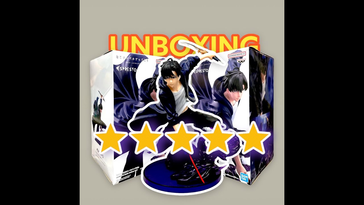 Unboxing Solo Leveling Jinwoo Sung Espresto Action Figure 😍