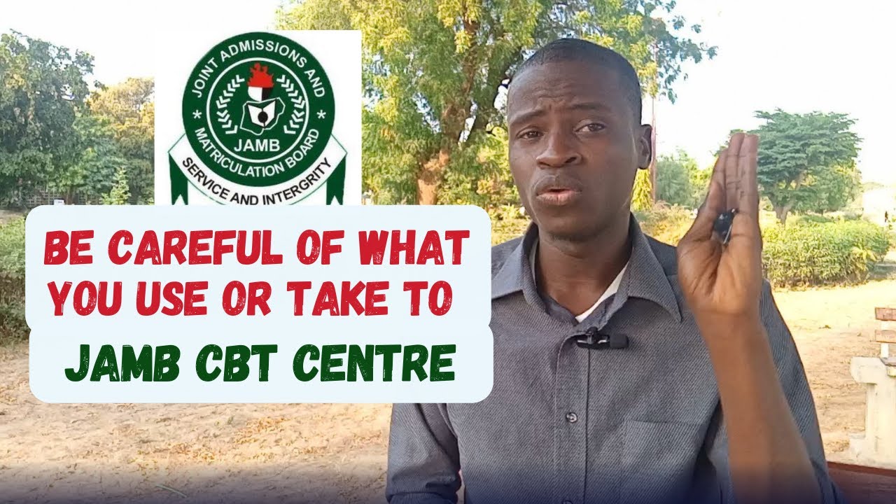 Things that are allowed and disallowed in JAMB CBT Exam Centre