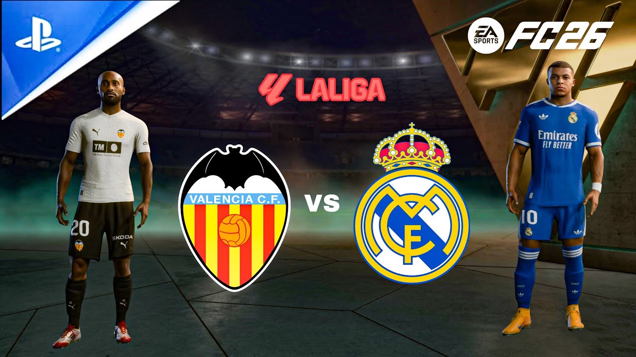 FC 25 - Valence vs Real Madrid | La Liga Full Match | PS5™ 4k60]