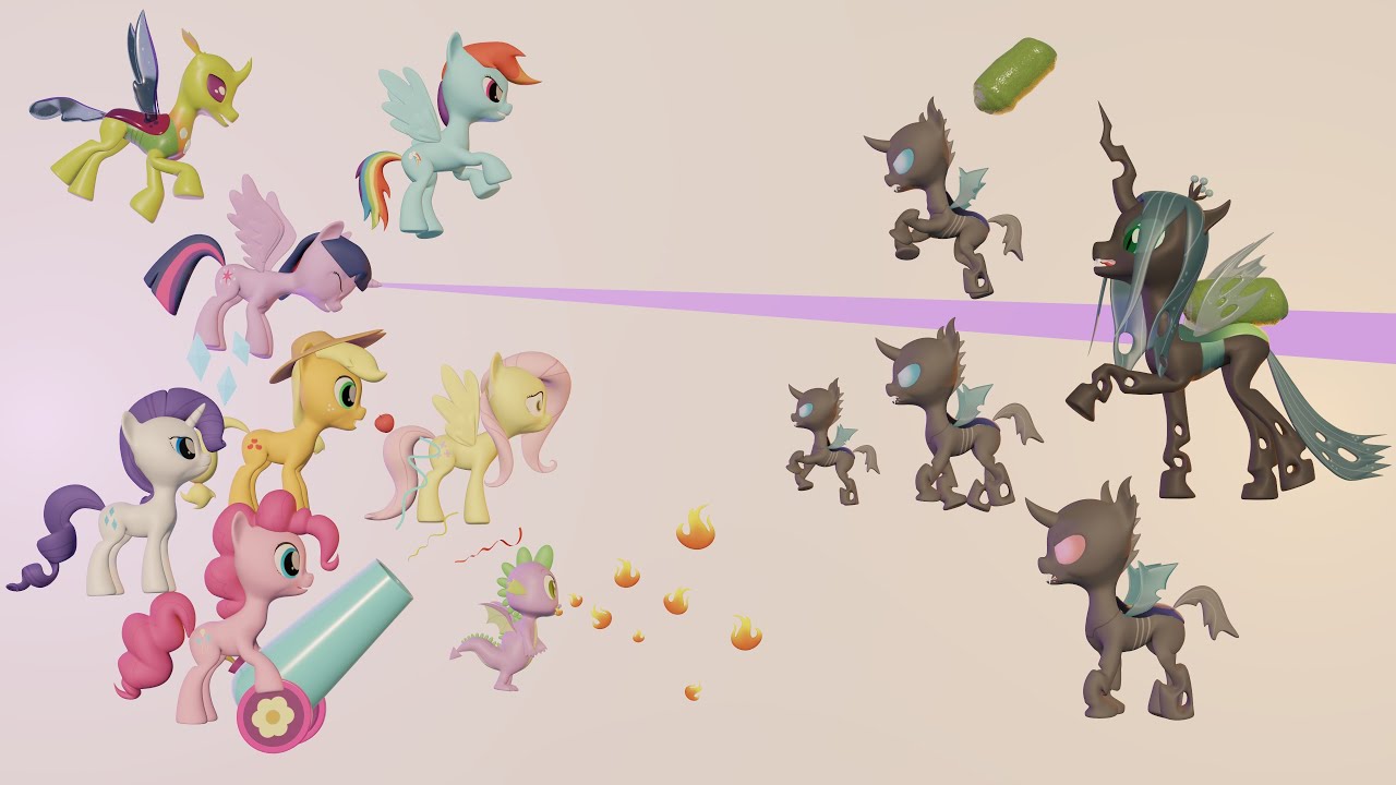 Ponies Vs Changelings 2