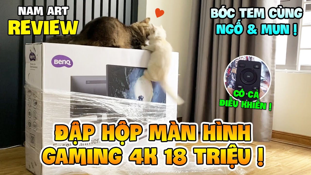 THỬ ĐẬP HỘP M&Agrave;N H&Igrave;NH GAMING 4K 18 TRIỆU CHƠI GTA V, CFZ, CODM C&Ugrave;NG NAM ART V&Agrave; MUN, NGỐ !