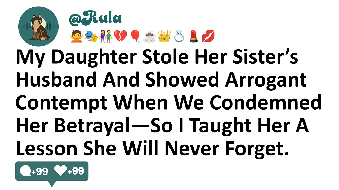 My Daughter Stole Her Sister’s Husband And Showed Arrogant Contempt When We Condemned Her Betrayal..