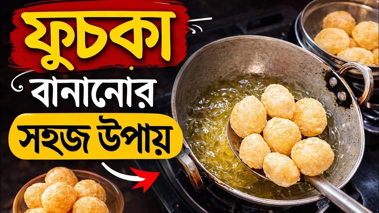 Fuchka Recipe | Street Style Fuchka Recipe at Home | ঘরে বসে ফুচকা বানানোর সম্পূর্ণ রেসিপি