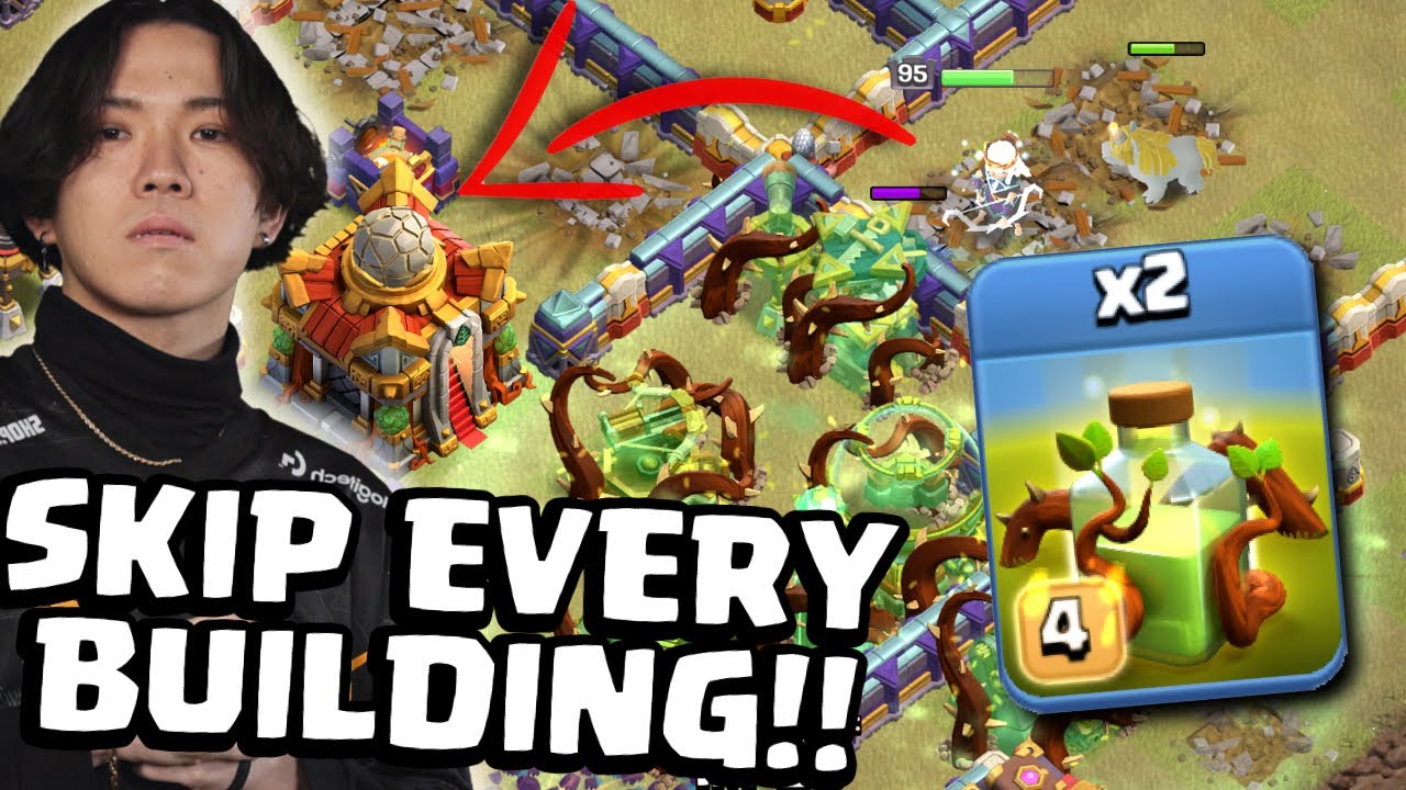 Клаус ВЗЛОМАЛ Clash of Clans с помощью НОВОГО ЗАКЛИНАНИЯ ПЕРЕРОСТА