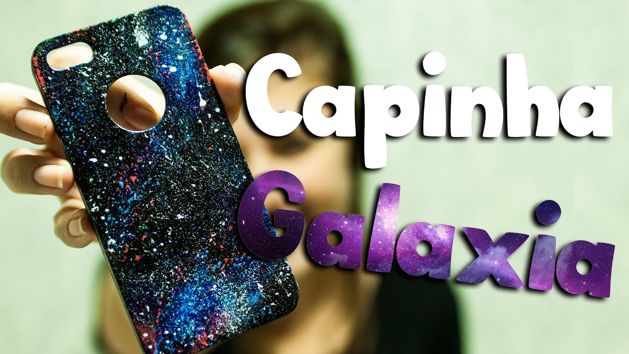 DIY: Como personalizar a capinha do celular com esmalte (efeito galaxia)